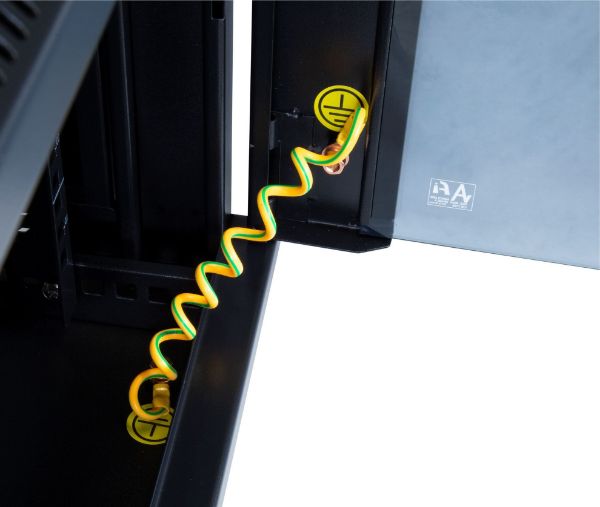 Picture of 6RU UniverSwing Wall Mount Cabinet. Back mount supplied Left & Right Hinges