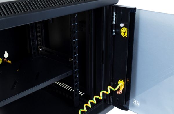 Picture of 6RU UniverSwing Wall Mount Cabinet. Back mount supplied Left & Right Hinges