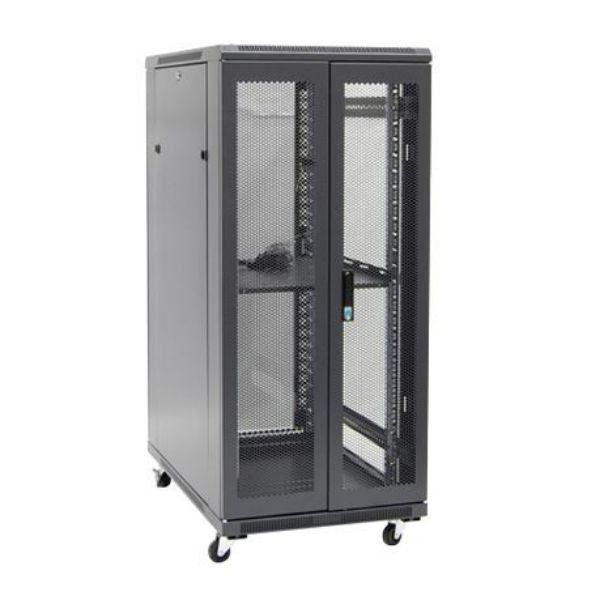Picture of 22RU Server Cabinet 1000mm Deep (800x1000x1190mm). Incl. 1x Shelf 4x Fans 25x Cage