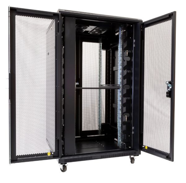 Picture of 27RU Server Cabinet 1000mm Deep (800 x 1000 x 1410mm) 1x Fixed Shelf 4x Fans