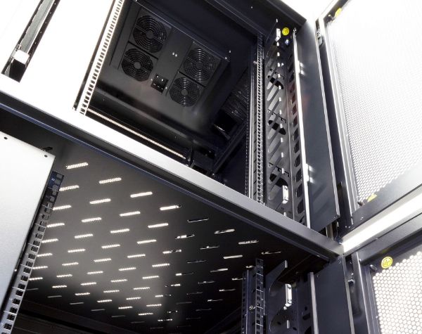 Picture of 45RU Co-Location Server Cabinet 2 Compartments 1000mm 1000mm Deep (800x1000x2210mm)