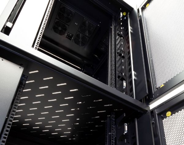 Picture of 45RU Co-Location Server Cabinet 2 Compartments 800mm 800mmDeep (800x800x2210mm)