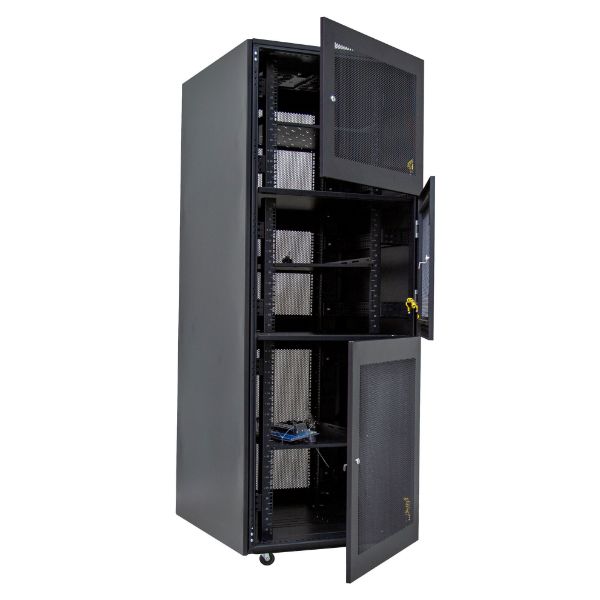 Picture of 45RU Co-Location Server Cabinet w/ 3x 14U Compartments Dims 800x1000x2210mm (WxDxH)