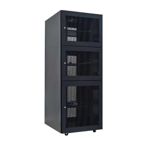 Picture of 45RU Co-Location Server Cabinet w/ 3x 14U Compartments Dims 800x800x2210mm (WxDxH)