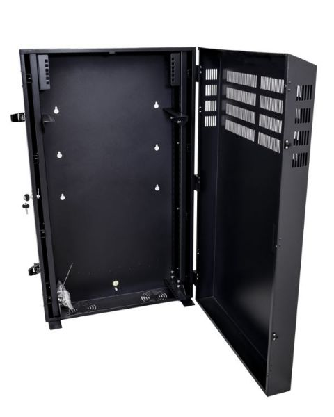 Picture of 6RU Vertical Wall Mount Cabinet w/ 2RU Horizontal Mounting Rails 650x320x1070mm