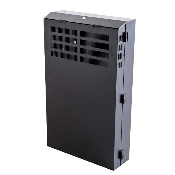 Picture of 6RU Vertical Wall Mount Cabinet w/ 2RU Horizontal Mounting Rails 650x320x1070mm