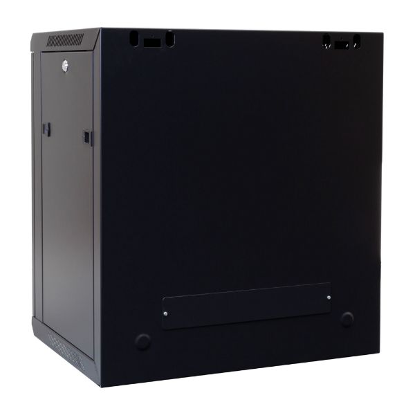Picture of 12RU Wall Mount Cabinet 450mm Deep (600 x 450 x 650mm) Includes 1x Fixed Shelf 2 Fan