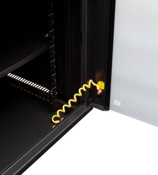 Picture of 9RU Wall Mount Cabinet 450mm Deep (600 x 450 x 501mm) Incl 1x Fixed Shelf 2x Fan