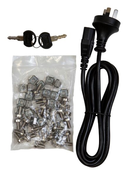 Picture of 9RU Wall Mount Cabinet 450mm Deep (600 x 450 x 501mm) Incl 1x Fixed Shelf 2x Fan