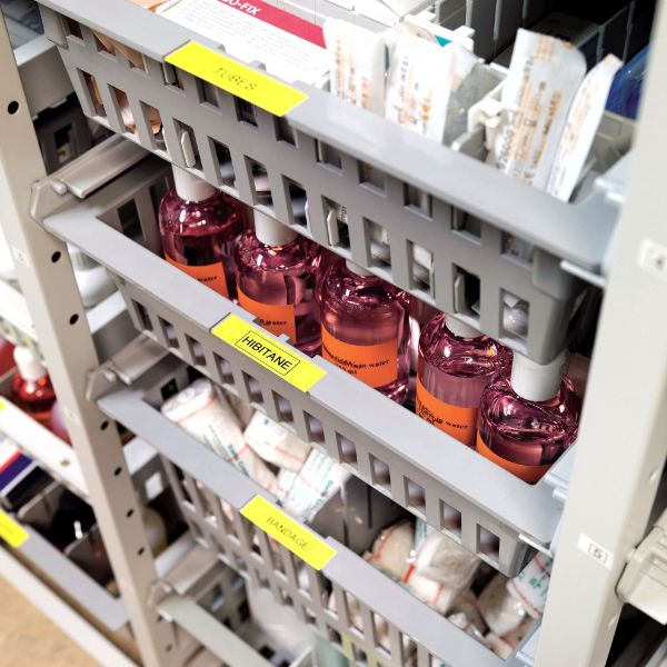 Picture of Genuine D1 Label Cassette Tape 12mm x 7M Black on Yellow Suitable for the Label Manage