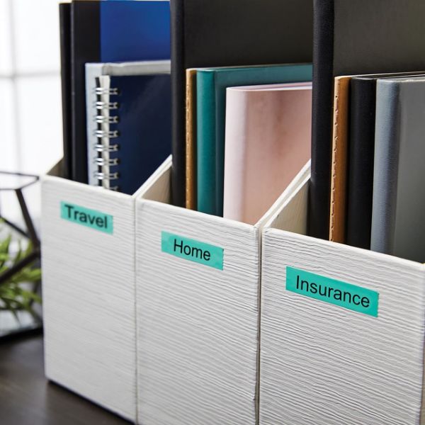 Picture of Genuine D1 Label Cassette Tape 12mm x 7M Black on Green Suitable for the Label Manage