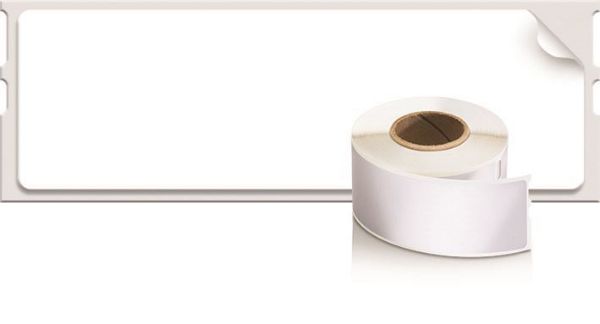 Picture of Genuine LabelWriter Address Labels (Self-Adhesive). 36mm x 89mm labels. Black on White.