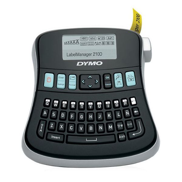 Picture of LabelManager 210D Desktop Labeller QWERTY keyboard 6 font sizes 7 text styles
