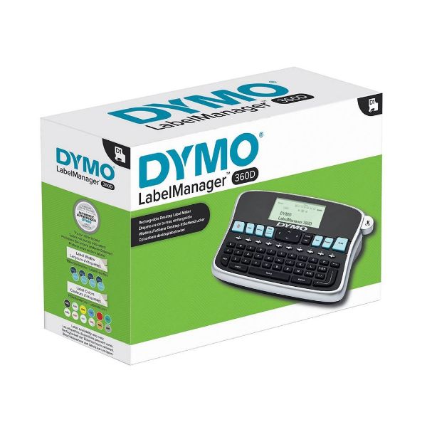 Picture of LabelManager 360D Desktop Labeller w/ QWERTY keyboard 7 font sizes 3 font styles