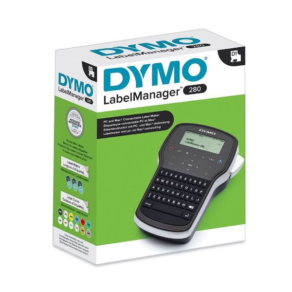 Picture of LabelManager 280P Portable Label Maker QWERTY Keyboard. Quick & easy typing on the go.