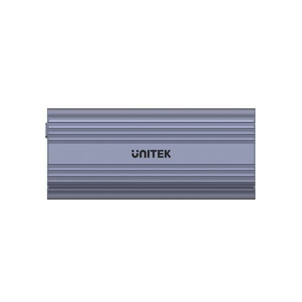 Picture of USB-C to M.2 SSD Enclosure in Alloy Housing. Supports M.2 NVME & SATA SSD