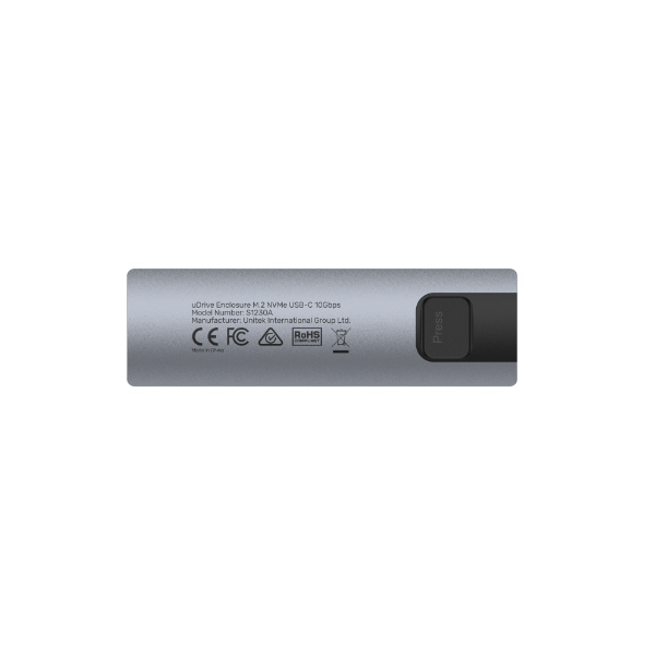 Picture of USB-C 10Gbps to M.2 NVMe & SATA Enclosure w/ Tool-Free Installation