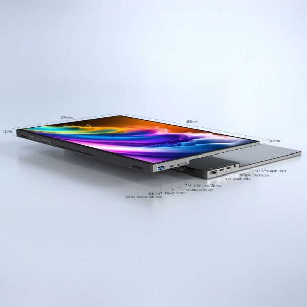 Picture of SF16T sRGB Portable Touch Screen Monitor. Projected Capacitive 10-point