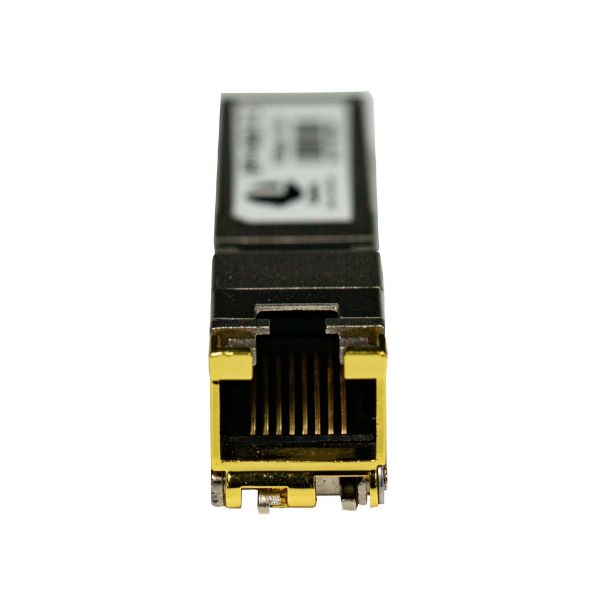Picture of 10 Base T SPF+ RJ-45 Transceiver Module. Hot Plug 10G Link up to 30m w/ Cat 6a/7