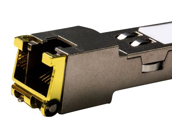 Picture of 1.25G Gigabit SFP-T RJ45 Module (1000Mbps only). CISCO & Generic Br& Compatible.