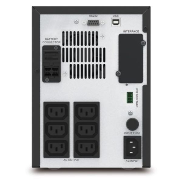 Picture of Easy UPS line-Interactive 1500VA (1050W) Tower 230V Input/Output. 6x IEC C13