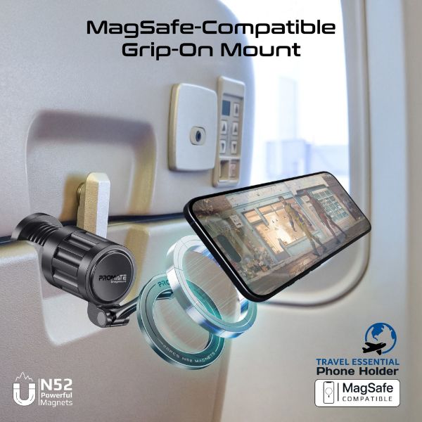 Picture of 360 Rotating Magnetic Smartphone Grip-on Mount. Rotatable Foldable & Ultra