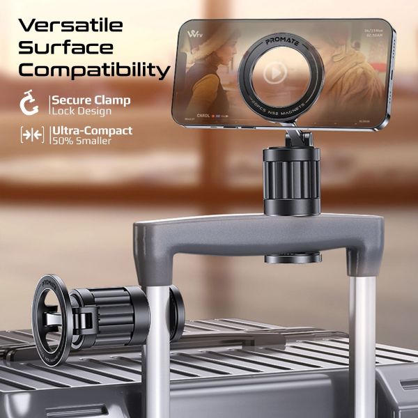 Picture of 360 Rotating Magnetic Smartphone Grip-on Mount. Rotatable Foldable & Ultra