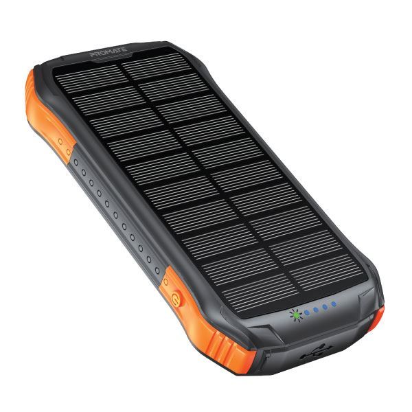 Picture of 10000mAh Rugged EcoLight Solar IP65 Power Bank w/ 10W Wireless Qi Charging