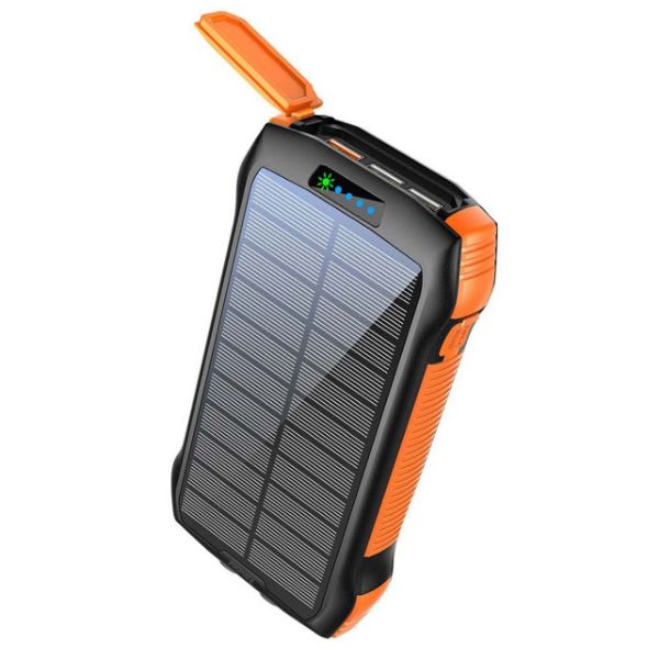 Picture of 20000mAh Rugged EcoLight Solar IP65 Power Bank w/ 10W Wireless Qi Charging