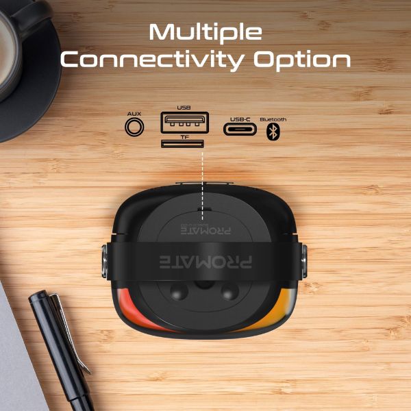 Picture of 20W Wireless HD Bluetooth Portable Speaker LED Lighting. Built-in 4000mAh Battery