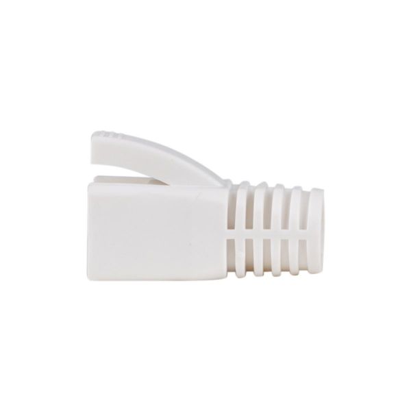 Picture of Strain Relief Boot OD: 7.5mm White 20 Pack Suited for Cat6A Shielded Cable