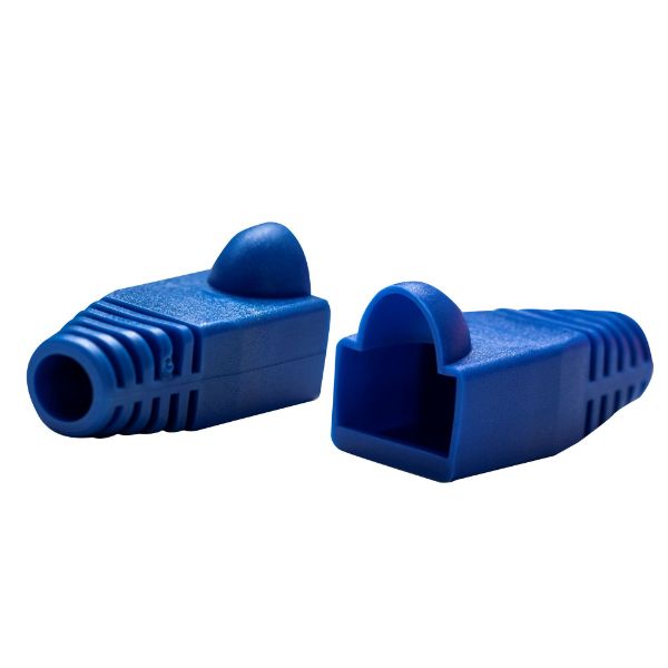 Picture of Blue RJ45 Strain Relief Boot 6.0mm Outside Diameter 20pk Bag