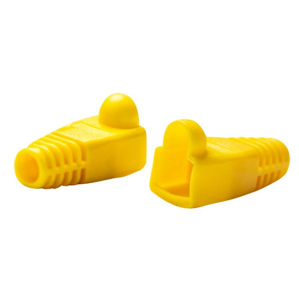 Picture of Yellow RJ45 Strain Relief Boot 6.0mm Outside Diameter 20pk Bag