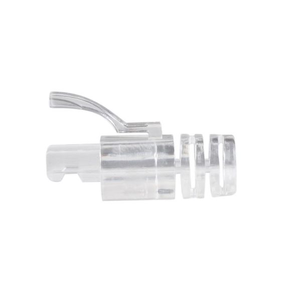 Picture of Transparent Cat6 UTP Strain Relief Boot Latch Protection 6.5mm Outside Diameter 20pk