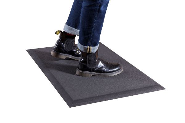 Picture of Ergonomic Anti-Fatigue Standing Mat Anti-Slip Surface Trip-Resistant Beveled Edge.