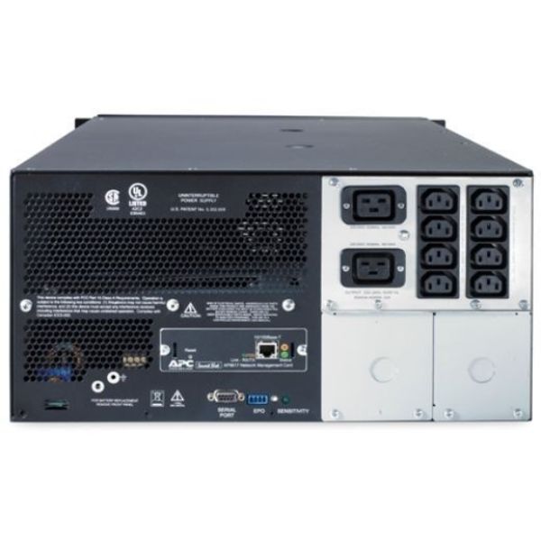 Picture of Smart-UPS 5000VA (4000W) 5U Rackmount/Tower 230V 8x IEC C13 Outlets.