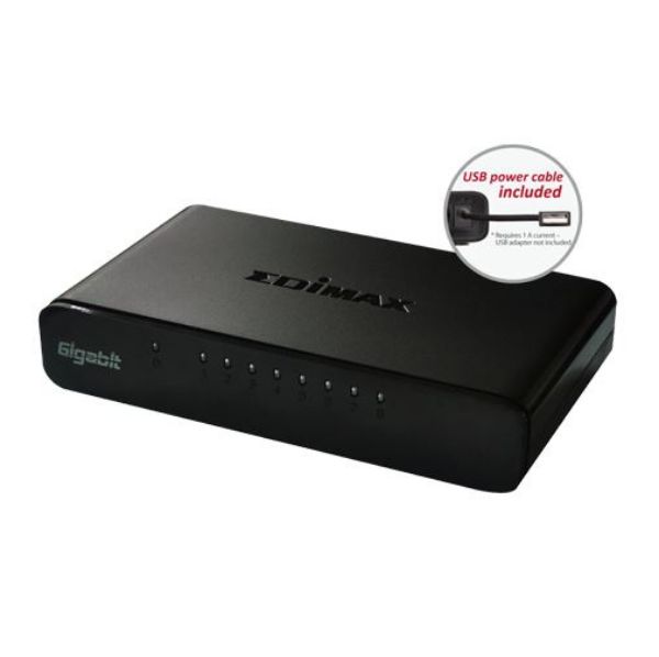 Picture of 8 Port 10/100/1000 Gigabit Desktop Switch