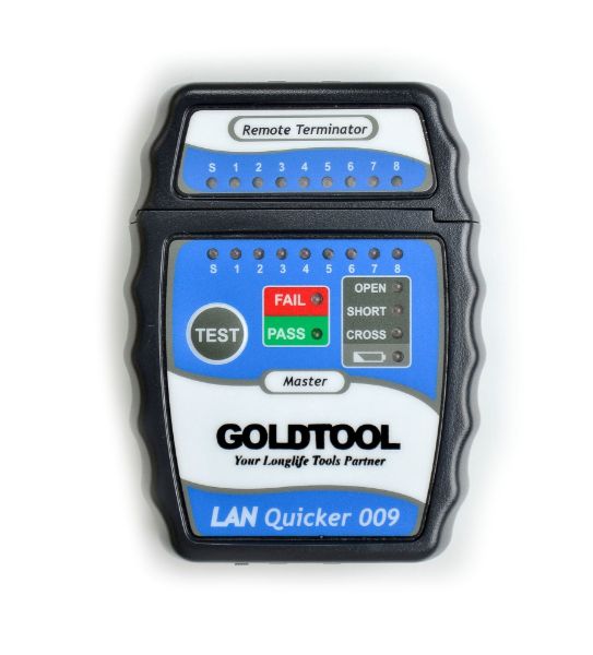 Picture of LAN Quick Tester. Test RJ45/UTP RJ45/STP Cabling OPEN SHORT & CROSS Functions