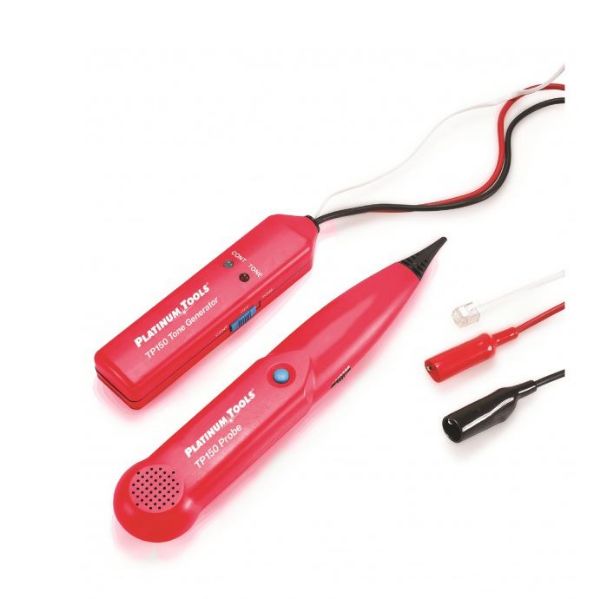 Picture of Tone & Probe Set. Push button tone activation. Tapered tip Thumb wheel volume