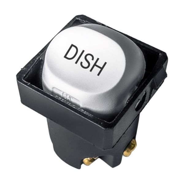 Picture of Sleek 16A 2-Way Labelled DISH Mechanism. Suits all Tradesave Plates