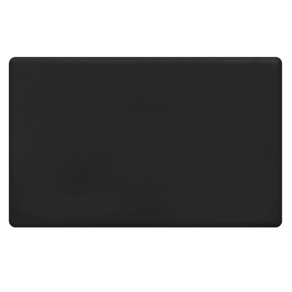 Picture of Blank Plate Accepts All Tradesave Mechanisms Flame Resistant Polycarbonate Black