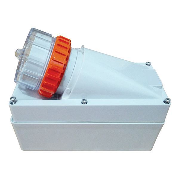 Picture of Appliance Inlet 3 Pin 10A Flat IP66 Stainless Steel Cover Fastening