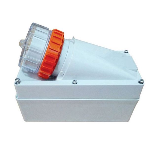 Picture of Appliance Inlet 5 Pin 32A Round IP66 Stainless Steel Cover Fastening