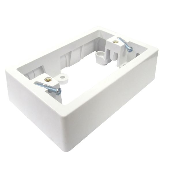 Picture of Deep Mounting Block (34mm) Impact Resistant ABS Plastic In-Covered Areas Only White
