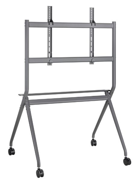 Picture of 50-86'' Heavy-Duty Studio TV Cart/Trolley Up to 120Kgs Inc Large 75mm Caster Wheels