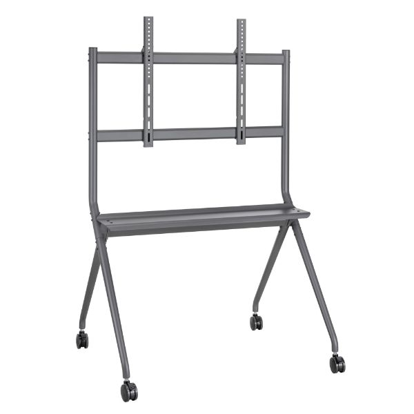Picture of 50-86'' Heavy-Duty Studio TV Cart/Trolley Up to 120Kgs Inc Large 75mm Caster Wheels