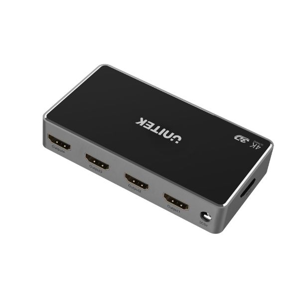 Picture of 1-In-4-Out 4K HDMI 1.4 Splitter. up to 4K@30Hz (UHD) resolution (3840 x 2160)