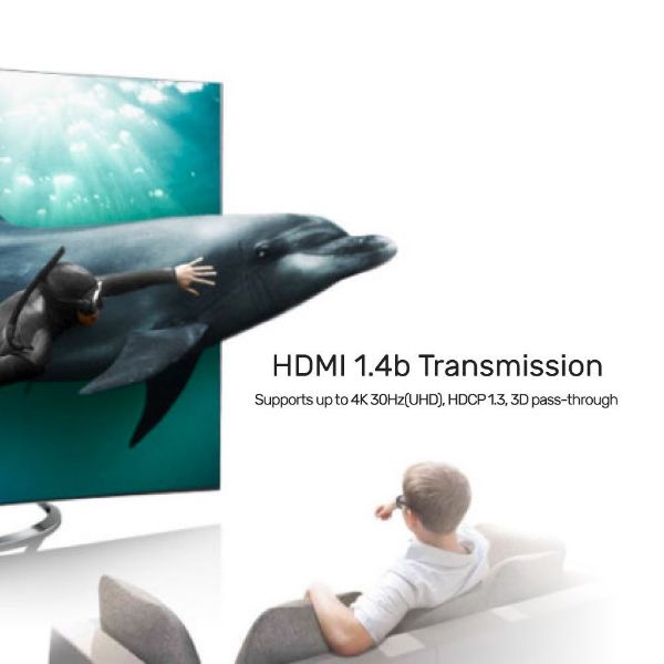 Picture of 5-In-1-Out 4K HDMI 1.4b Switch. Supports up to 4K@30Hz (UHD) Resolution (3840 x 2160)
