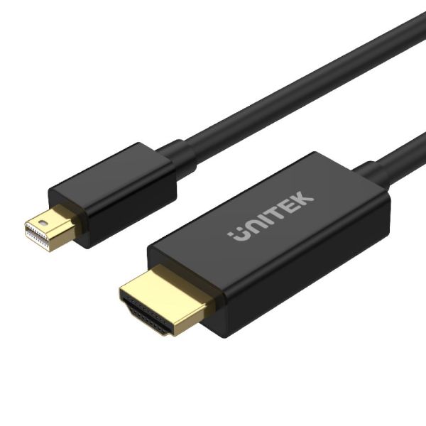 Picture of 2M Mini DisplayPort to HDMI 1.4 Cable Supports 4K@30Hz HDR HDCP2.0 3D 7.1 Surround Sound