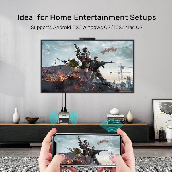 Picture of Wireless Screen Mirroring Device Supporting 4K HD Res Supports &roid OS/ Windows OS/